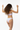Model 6 - Back view of pastel tie-dye bandeau bikini