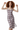 Model 3 - Front view of romantic floral slip dress