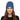 Female model wearing Sweetly Autumn blue floral beanie - front view