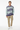 Tropical palm sweater with khaki chinos for weekend casual style