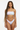 Model 5 - Front view of pastel tie-dye bandeau bikini