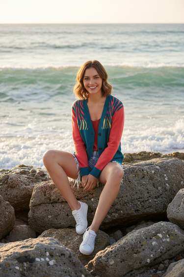 Jean Shorts on the Rocks