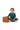Kid Sitting Next to Folded Blanket