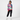 Latina female model in Retro Days hoodie with black pants