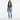 Latina model with light blue jeans