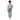 Live Love Honestly Tank Athletic Heather with Jeans - Black Model