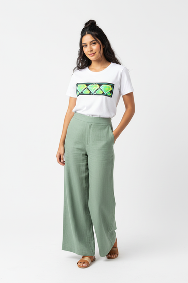Look 2 – Sage Linen Pants