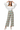 Look 3 – White off-shoulder ruffle top & block heel mules