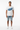 Look 4 — Solid White + Jean Shorts