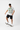 Look 5 — Ash + Black Boardshorts