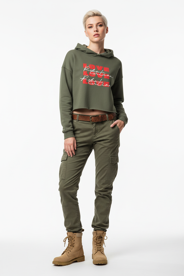 Look 5 – Military Green Hoodie