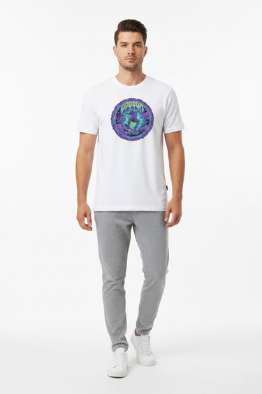 Look 6 — White + Joggers