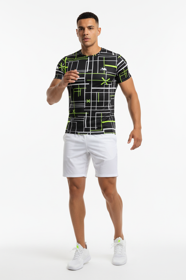 Look 7 - Gym workout with white shorts