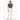 Love Wins Always T-shirt - White female model with white pants