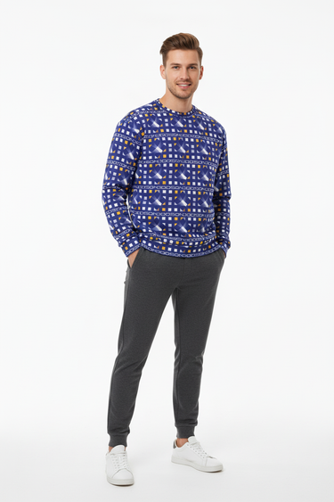 Male front with charcoal joggers