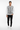 Male model in black jeans and white sneakers