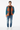 Male model - open cardigan layered over tee