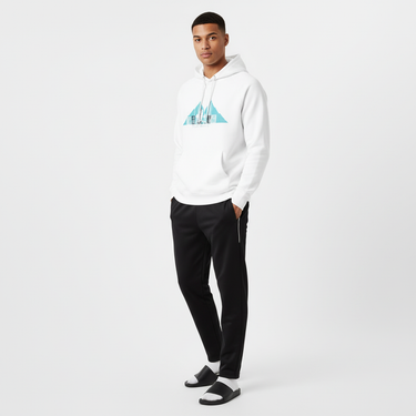 Male White Track Pants Look