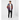 Man in galaxy windbreaker with jeans