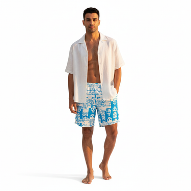 Middle Eastern Model White Shirt Look