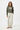Military Green Cropped Hoodie Linen
