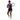 Mixed-race athlete with tennis racket