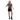 Mixed-race model with mini skirt