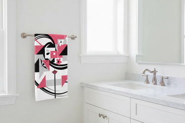 Modern bathroom towel bar