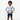 Nautical rash guard with navy shorts