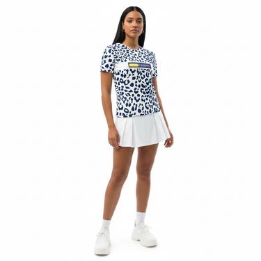 Navy Prowl Tee with Tennis Skirt - Latina Model