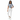 Navy Prowl Tee with White Jeans - Black Model
