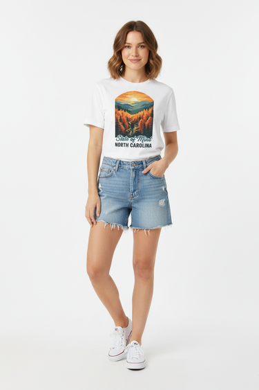 NC Tee Female Jean Shorts