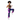 Neon City Wide-Leg Joggers - Mixed-race female model with sports bra