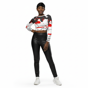 Notes on Replay Crop Top with Leather Pants