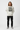 Oatmeal heather hoodie with long hair model, hands in pocket