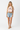 Pale pink crop top front arms at sides