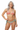 Platinum blonde female model confident pose