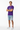 Purple tee with arms crossed