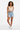 Racerback crop top with denim shorts