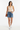 Racerback crop top with denim shorts