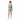 Radiant Vibes Crop Top with Denim Shorts