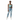 Radiant Vibes Crop Top with Distressed Jeans - Black Model