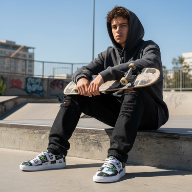 Ramp sitting shot