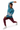 Rash guard with burgundy joggers and athletic shoes