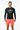 Rash guard with coral boardshorts front
