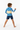 Rash Guard with Navy Boardshorts - Back