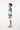 Rash Guard with White Boardshorts - Side