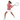 Rash guard with white tennis skirt