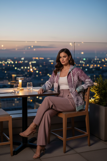 Rooftop Dusk Editorial