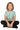 Sitting cross-legged